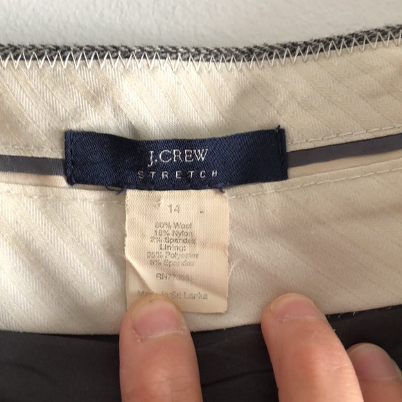 J. Crew chevron wool blend A-line skirt - Picture 4 of 8